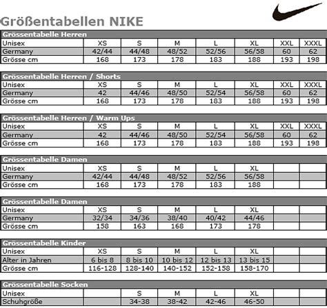 nike schuhe größentabelle|intersport größentabelle.